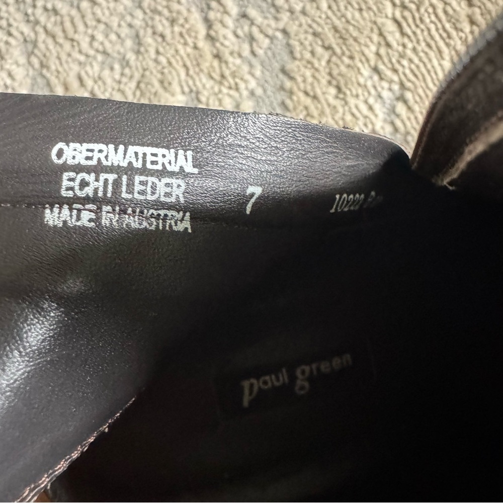 Paul Green Chestnut Leather Ankle Boots - Picture 7 of 12